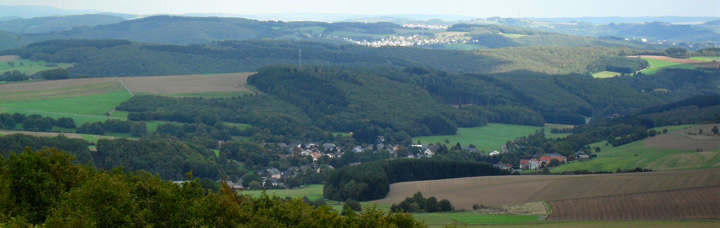 Panoramaansicht vom Aussichtsturm