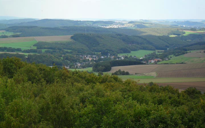 Panoramaansicht vom Aussichtsturm