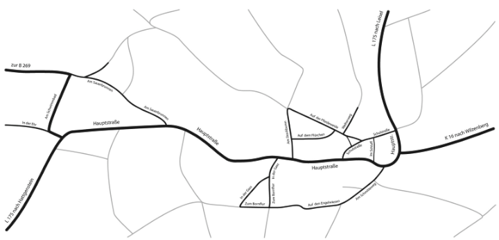 Grafik Lageplan Schwollen